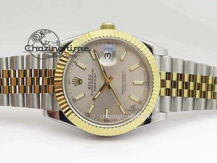 Jubilee YG Best Edition 41mm Bracelet Silver A2813 DateJust Maker BP Dial New Version II SS On 0422